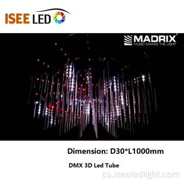 DMX Star Falling RGB trubice Light Madrix Control